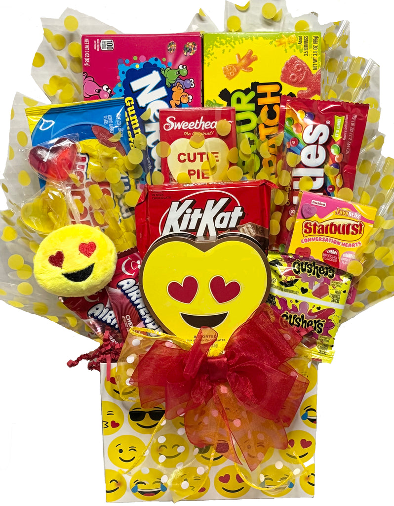 Delight Expressions® "I only have eyes for You" Valentine's Day Gift Basket - Chocolate and Candy Bouquet