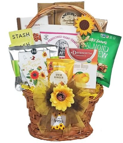 "Sunflowers For Mom" Gourmet Gift Basket - Mother's Day Gift Basket Idea!