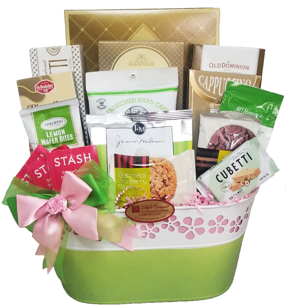 Delight Expressions® "Blooming Wishes" Mother's Day Gourmet Food Gift Basket