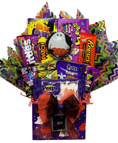 "BOO Bites" Halloween Gift Basket - Halloween Gift Box for Kids - For Teens
