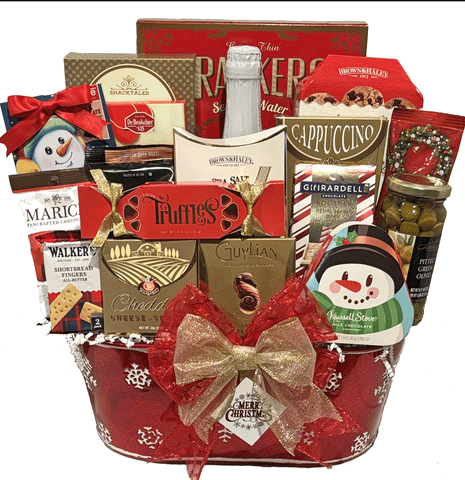 Christmas Cheer Holiday Gourmet Food Gift Basket