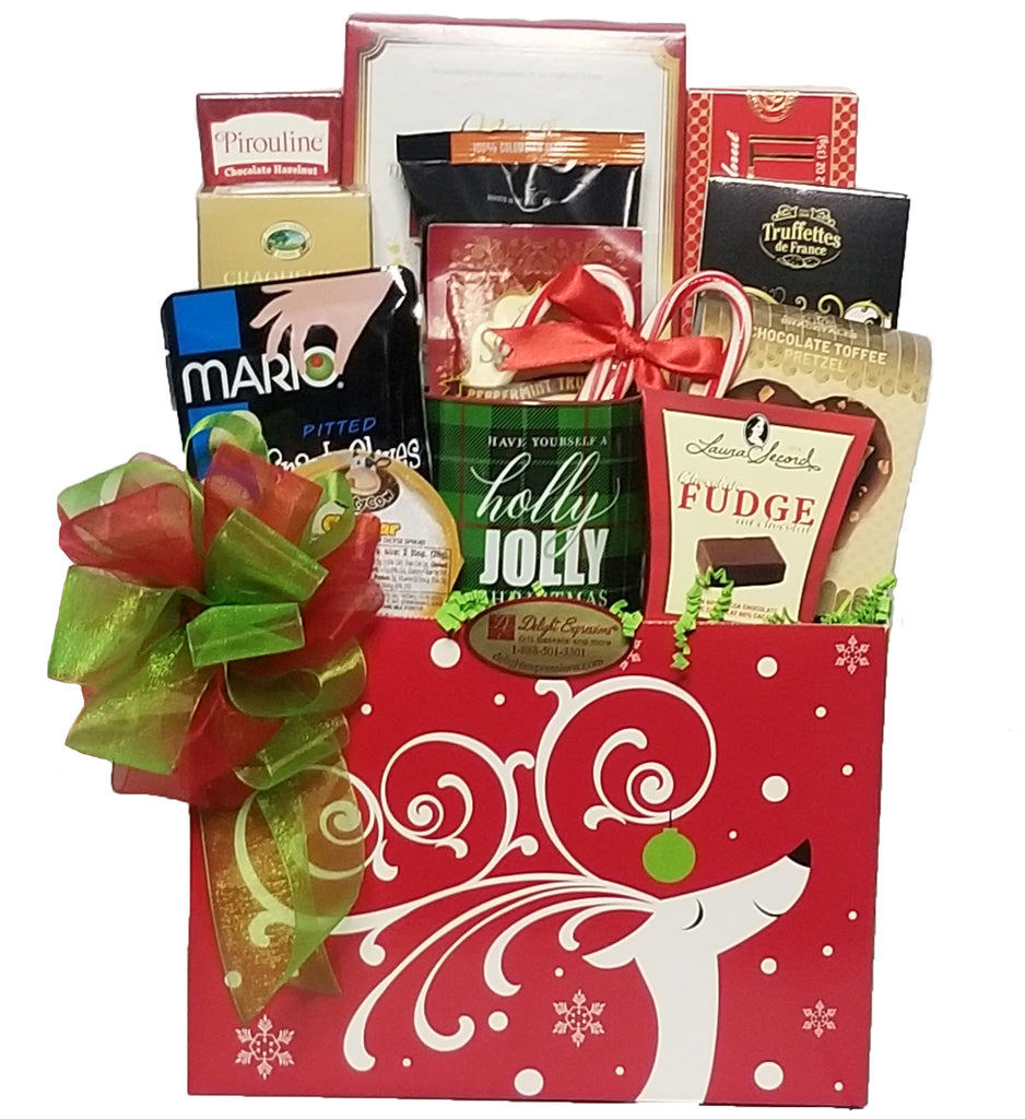Dashing Reindeer Holiday Gift Box - Holiday Gift Basket