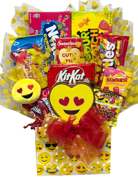 Delight Expressions® "I only have eyes for You" Valentine's Day Gift Basket - Chocolate and Candy Bouquet