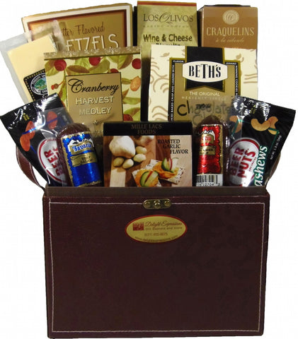 Wrapped Delights Gourmet Food Gift Basket 