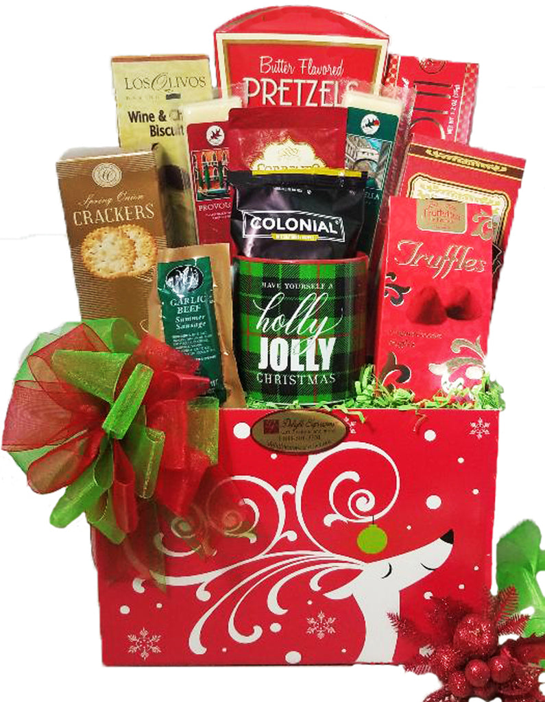 Dashing Reindeer Holiday Gift Box - Holiday Gift Basket