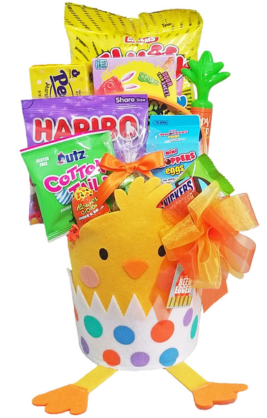Easter Chick Gift Basket for Kids - A Holiday Easter Gift Basket for Boy or Girl