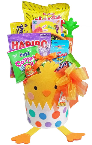 Easter Chick Gift Basket for Kids - A Holiday Easter Gift Basket for Boy or Girl