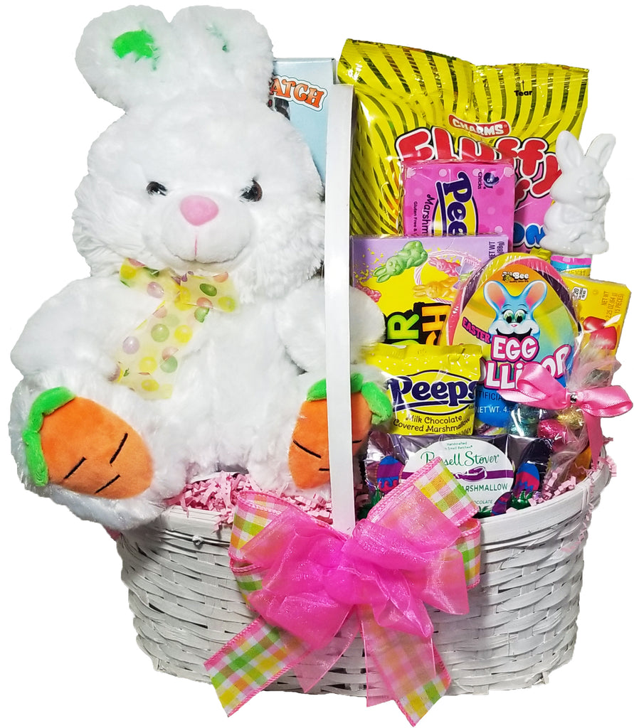 Hoppidy Hop Bunny Gift Basket For Kids - Premade Easter Basket for Girls