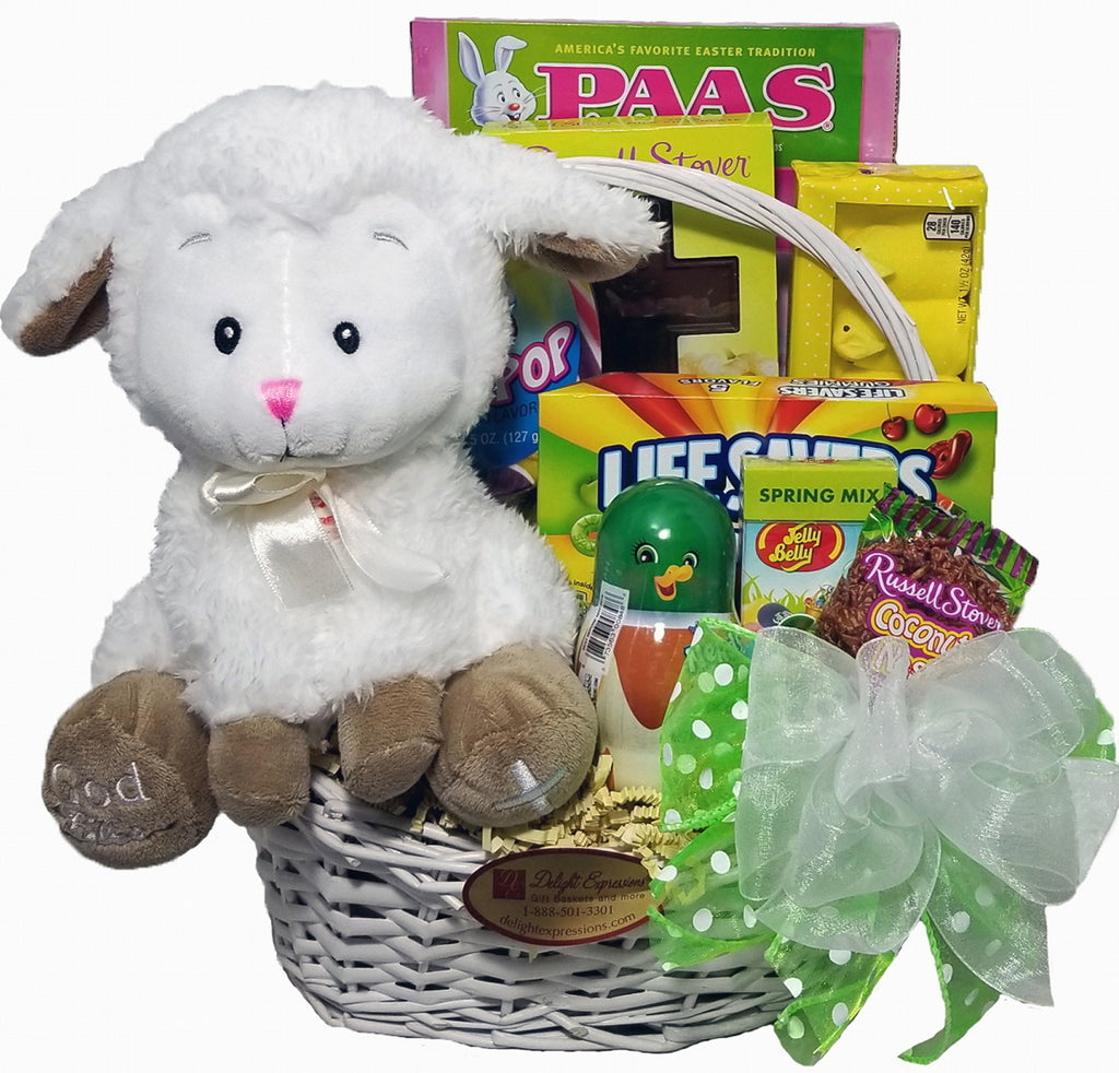 Little Lamb Easter Gift Basket for Kids